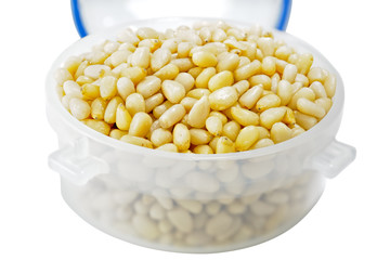 Shelled pine nuts