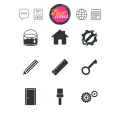 Repair, construction icons. Service signs.