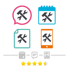 Repair tool sign icon. Service symbol.