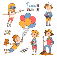 Little travelers around the world.