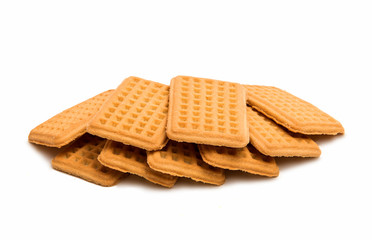 Butter biscuits isolated