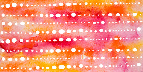 Seamless pattern of white dots on colorful background. © ola_pisarenko