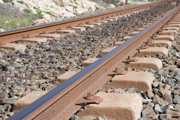 Naklejka premium Railway track