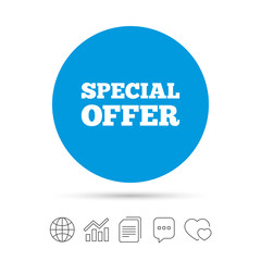 Special offer sign icon. Sale symbol.