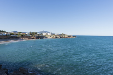 Fototapeta na wymiar The Coast of Vinaroz in Castellon, Spain