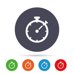 Timer sign icon. Stopwatch symbol.