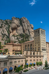 Fototapeta na wymiar Monastery of Montserrat in Catalonia (Spain). May 2006