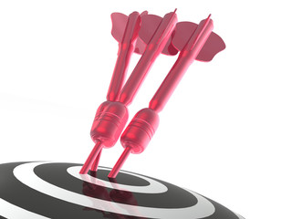 Arrows on the target