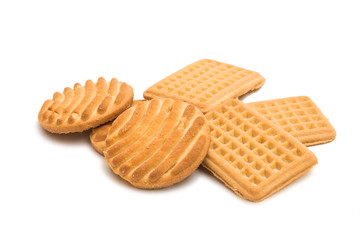 Butter biscuits isolated