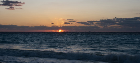 Sunrise on Caribbean