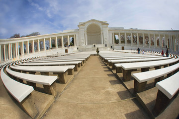 The Auditorium, near the Tomb of the Unknown Soldier, in Arlington National Cemetery, Virginia, USA..