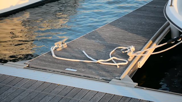 boat rope close up