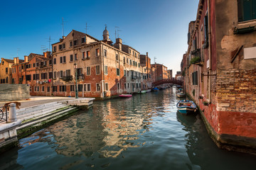 Fototapeta na wymiar Rio de S. Pantalon Canal in Venice, Italy