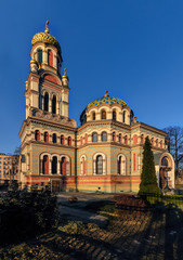 Fototapeta na wymiar Orthodox Alexander Nevsky Cathedral in Lodz