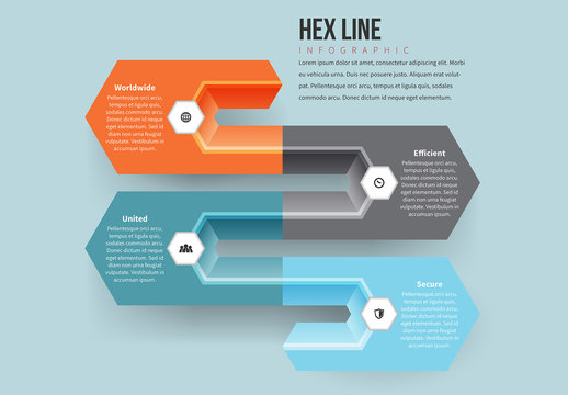 Hex Line Infographic