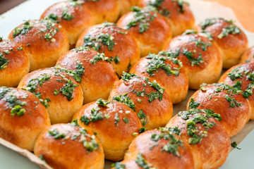 Delicious patties with parsley.