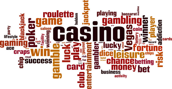 Casino word cloud