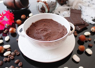 Chocolate hummus, dessert