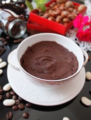 Chocolate hummus, dessert