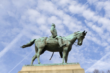 Fototapeta na wymiar William Tecumseh Sherman Monument at Sherman Park, Washington, D.C.