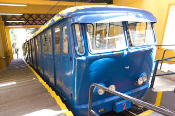 Old wagon funicular arrival station