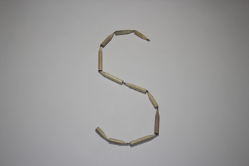 Alphabet symbol - letter S