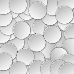 Abstract background of scattered white, light, volumetric chips. Realistic illustration. Wallpapers for web sites