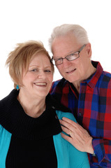 Portrait of lovely senior couple.