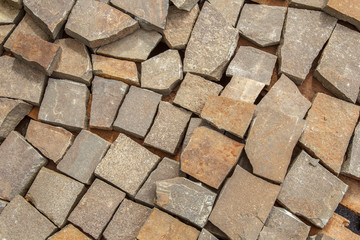 Stone for creating tracks.