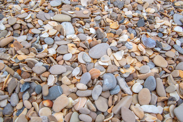 Small stones for laying paths and decorating the garden.