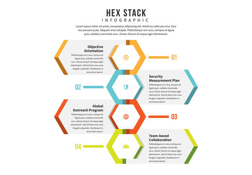 Hexagonal Stack Graphic