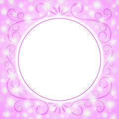 Pink frame border