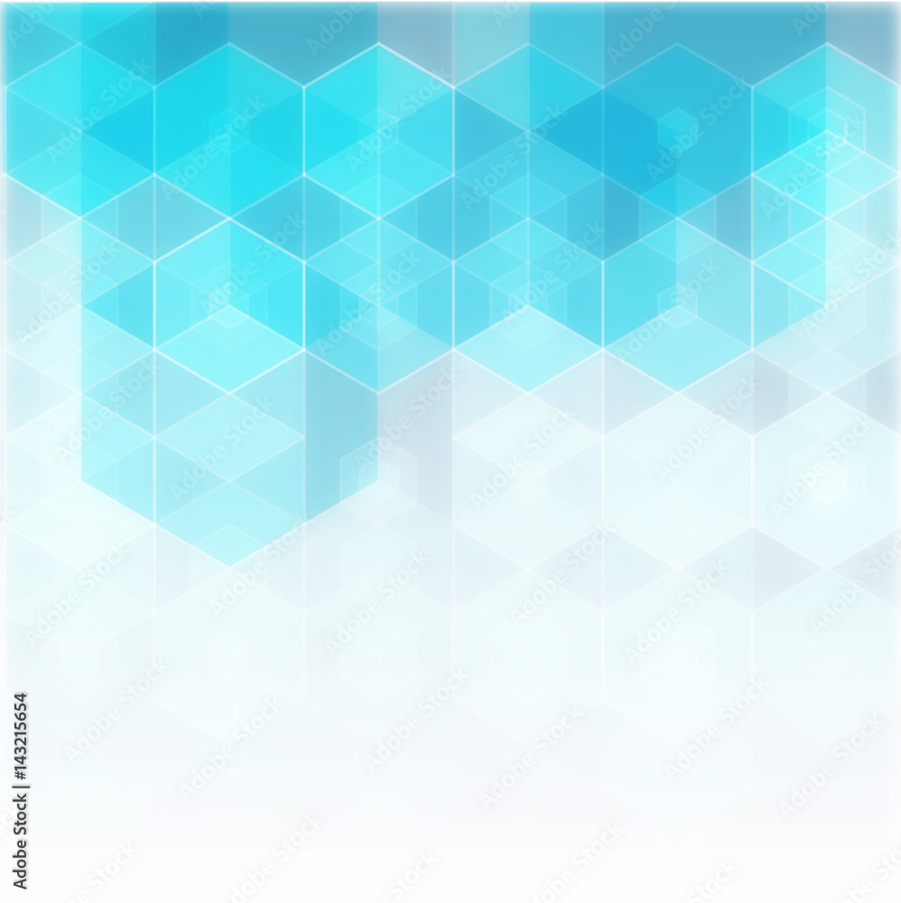 Poster vector abstract science background. hexagon geometric design. eps 10.