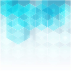 Vector Abstract science Background. Hexagon geometric design. EPS 10.