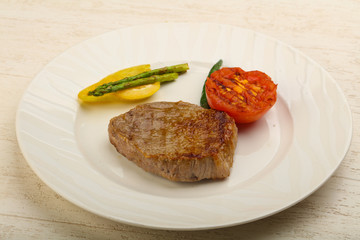 Grilled beef steak