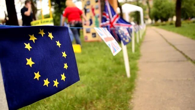 Flag of the European Union and the UK