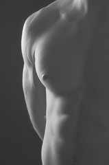 Beautiful abs with cubes