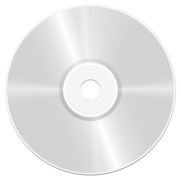 CD - compact disc - realistic isolated vector illustration on white background.