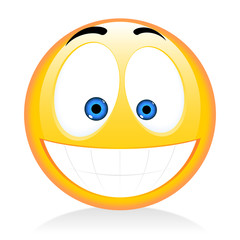 Emoji, emoticon - happy