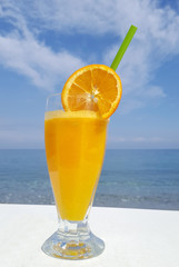 Glass of orange juice