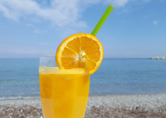 Glass of orange juice