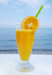 Glass of orange juice