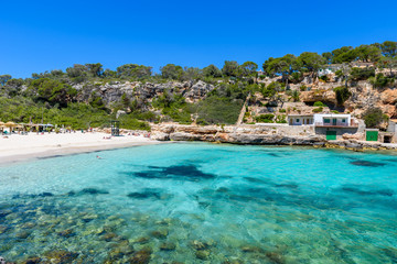 Cala Llombards - beautiful beach in bay of Mallorca, Spain