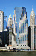 Fototapeta na wymiar Buildings of Lower Manhattan.