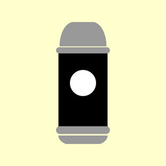 Thermos container icon. Vector illustration