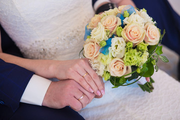Obraz na płótnie Canvas Bridal bouquet of flowers