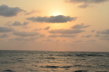 decline over the sea in India