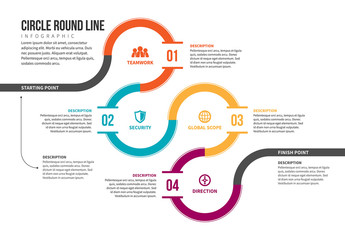 Looped Line Infographic 1