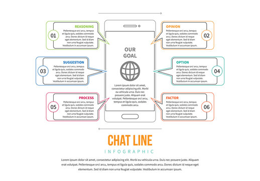 Line Art Smartphone Infographic 3