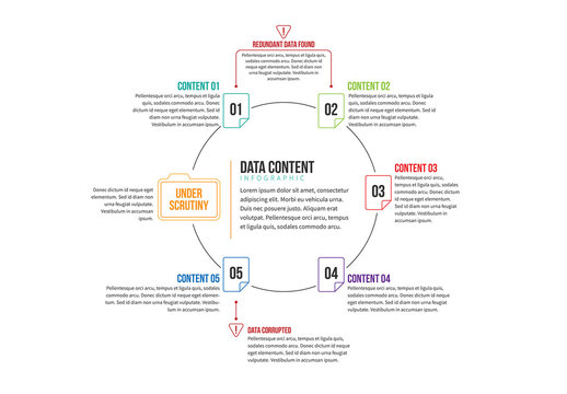 Circular Data Content Graphic